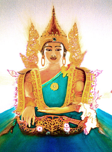 Burmese Buddha detail